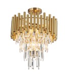 Ceiling lamps with crystals - Milagro Plafond MADISON GOLD 9xE14 ML8806 - product 1