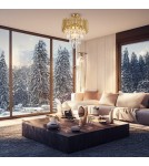 Ceiling lamps with crystals - Milagro Plafond MADISON GOLD 9xE14 ML8806 - product 4