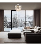 Ceiling lamps with crystals - Milagro Plafond ASPEN CHROME 6xE14 ML8809 - product 2