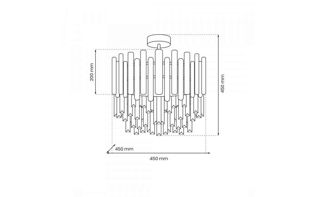 Milagro Plafon ASPEN CHROME 6xE14 ML8809