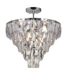 Ceiling lamps with crystals - Milagro Plafond CHELSEA CHROME 6xE14 ML8811 - product 1
