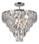 Ceiling lamps with crystals - Milagro Plafond CHELSEA CHROME 6xE14 ML8811 - product 6
