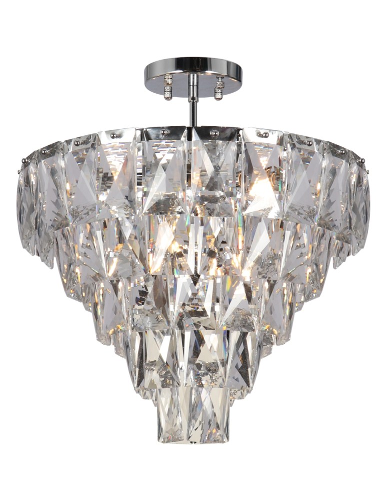 Ceiling lamps with crystals - Milagro Plafond CHELSEA CHROME 6xE14 ML8811 - product kolory-swiatla.pl 6