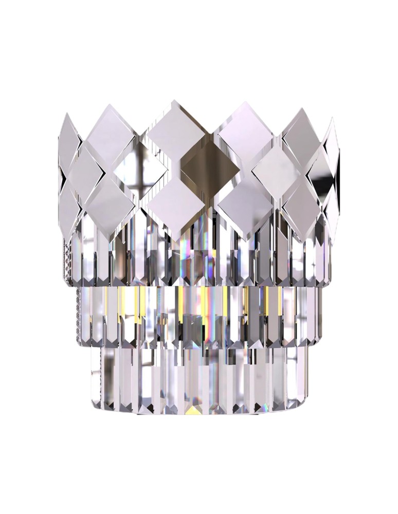 Crystal wall lamps - Milagro Wall lamp CARISMA CHROME 2xE14 ML8887 - product kolory-swiatla.pl 1