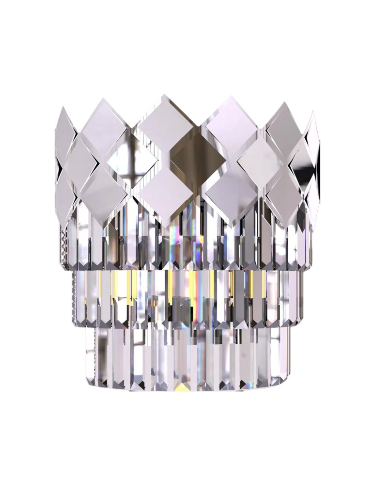 Crystal wall lamps - Milagro Wall lamp CARISMA CHROME 2xE14 ML8887 - product kolory-swiatla.pl 5