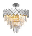 Ceiling lamps with crystals - Milagro Plafond CARISMA CHROME 9xE14 ML8888 - product 6