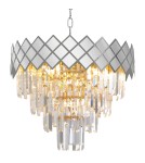 Crystal pendant lamps - Milagro Chandelier CARISMA CHROME 9xE14 ML8889 - product 2