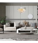 Crystal pendant lamps - Milagro Chandelier CARISMA CHROME 9xE14 ML8889 - product 3