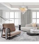 Crystal pendant lamps - Milagro Chandelier CARISMA CHROME 9xE14 ML8889 - product 4