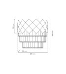 Crystal wall lamps - Milagro Wall lamp CARISMA GOLD 2xE14 ML8890 - product 4