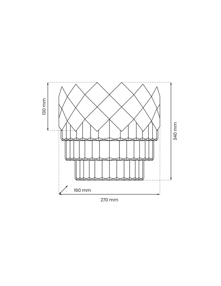 Crystal wall lamps - Milagro Wall lamp CARISMA GOLD 2xE14 ML8890 - product kolory-swiatla.pl 4