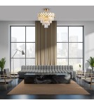 Ceiling lamps with crystals - Milagro Plafond CARISMA GOLD 9xE14 ML8891 - product 4