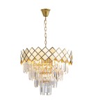 Crystal pendant lamps - Milagro CARISMA GOLD 9xE14 chandelier ML8892 - product 1