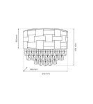 Crystal wall lamps - Milagro Wall lamp LUXURIA 2xE14 ML8893 - product 4