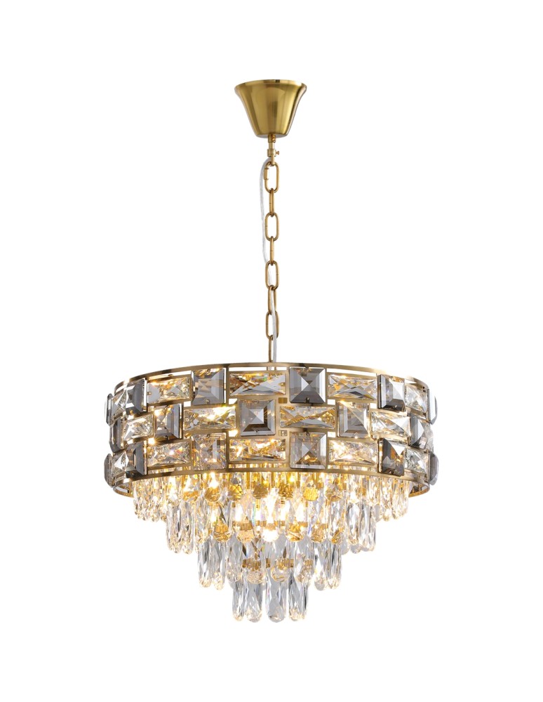 Crystal pendant lamps - Milagro LUXURIA 9xE14 chandelier ML8895 - product kolory-swiatla.pl 6
