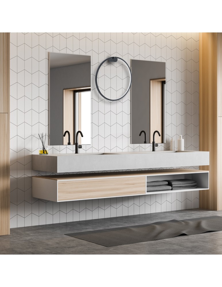 Ring wall lamps - Milagro Wall lamp Saturno Black 25W LED ML8850 - product kolory-swiatla.pl 3