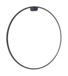 Ring wall lamps - Milagro Wall lamp Saturno Black 46W LED ML8852 - product 1