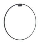 Ring wall lamps - Milagro Wall lamp Saturno Black 46W LED ML8852 - product 5