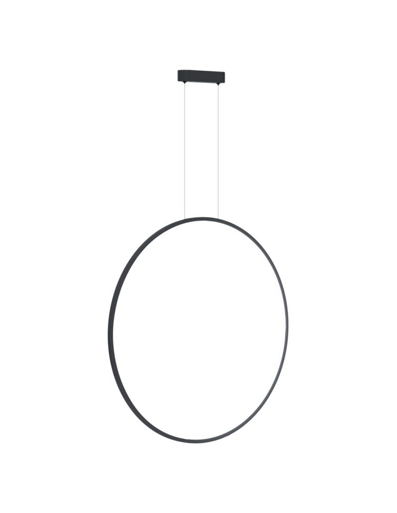 Pendant lamps circles - Milagro Saturno Black 46W LED pendant lamp ML8856 - product kolory-swiatla.pl 1