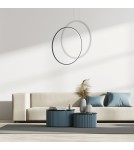 Pendant lamps circles - Milagro Saturno Black 46W LED pendant lamp ML8856 - product 3