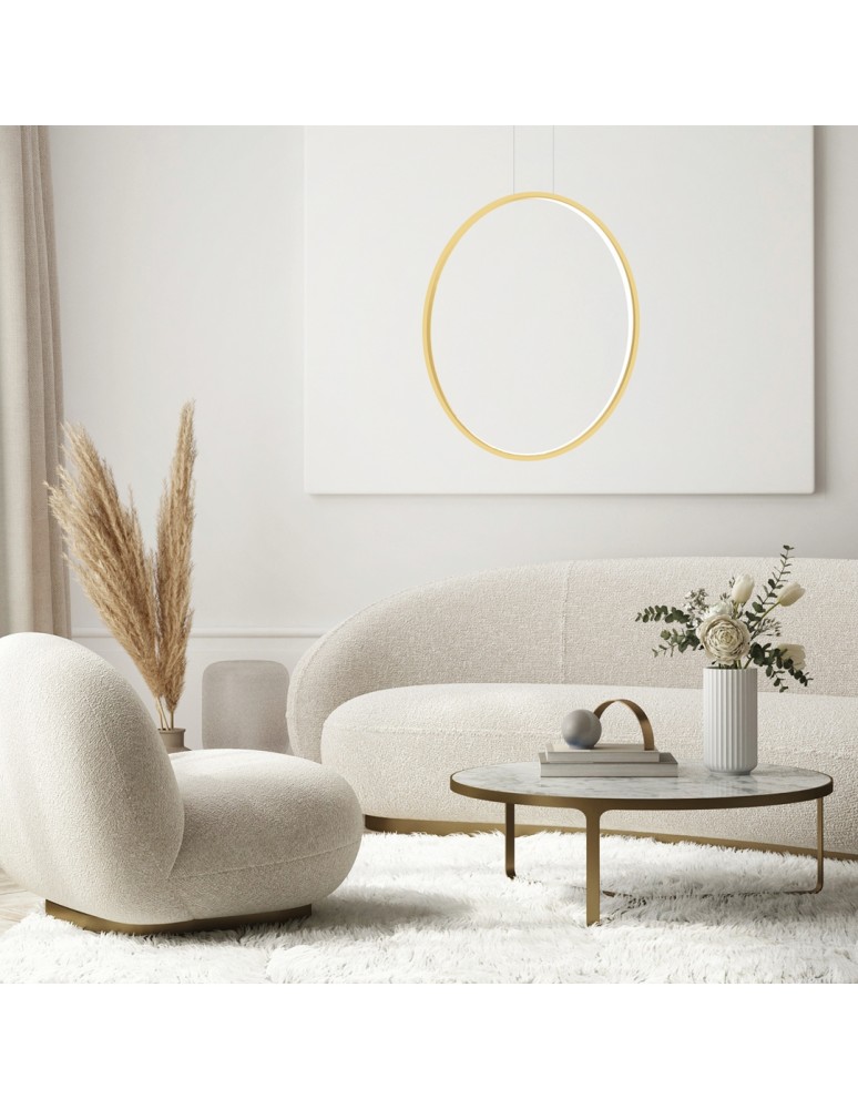 Pendant lamps circles - Milagro Saturno Gold 46W LED pendant lamp ML8857 - product kolory-swiatla.pl 3