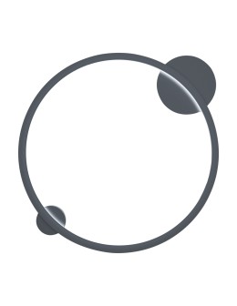 Milagro Lampa sufitowa Saturno Black 25W LED ML8858