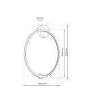 Modern ceiling lamps - Milagro Saturno Black 25W LED ceiling lamp ML8858 - product 4