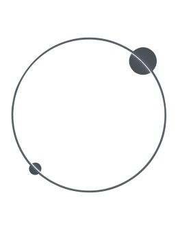 Milagro Lampa sufitowa Saturno Black 46W LED ML8860