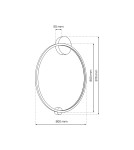 Modern ceiling lamps - Milagro Saturno Black 46W LED ceiling lamp ML8860 - product 4