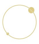 Modern ceiling lamps - Milagro Saturno Gold 46W LED ceiling lamp ML8861 - product 1