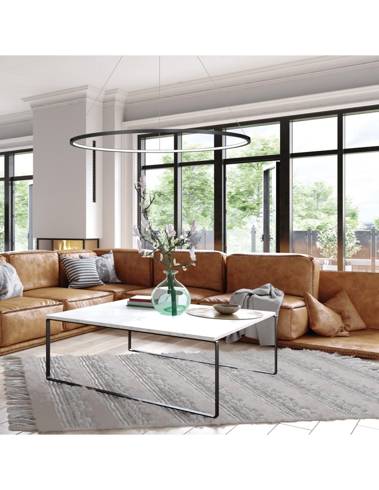 Pendant lamps circles - Milagro Saturno Black 57W LED pendant lamp ML8862 - product kolory-swiatla.pl 3