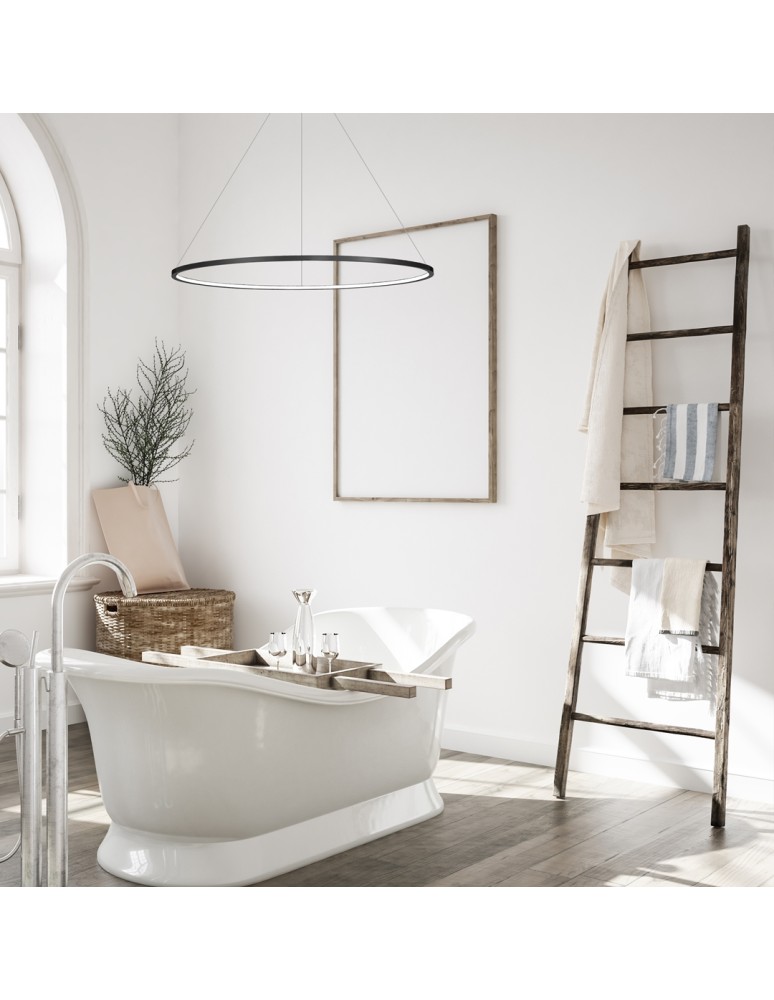 Pendant lamps circles - Milagro Saturno Black 57W LED pendant lamp ML8862 - product kolory-swiatla.pl 4