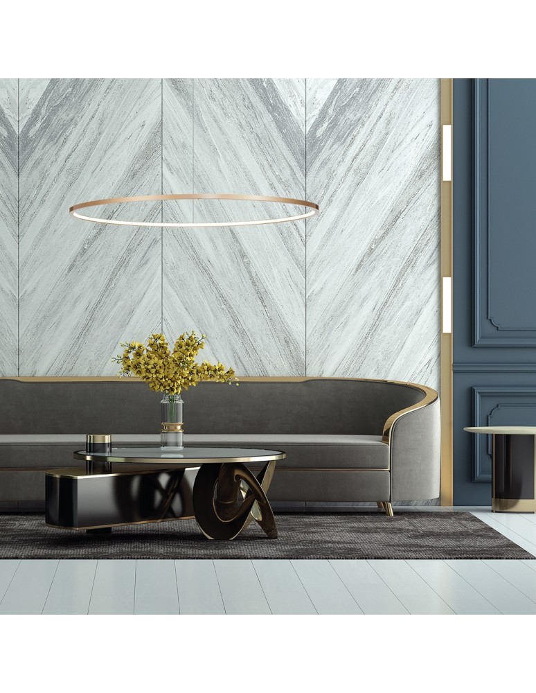 Pendant lamps circles - Milagro Saturno Gold 57W LED pendant lamp ML8863 - product kolory-swiatla.pl 3