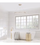 Pendant lamps circles - Milagro Saturno Gold 57W LED pendant lamp ML8863 - product 4