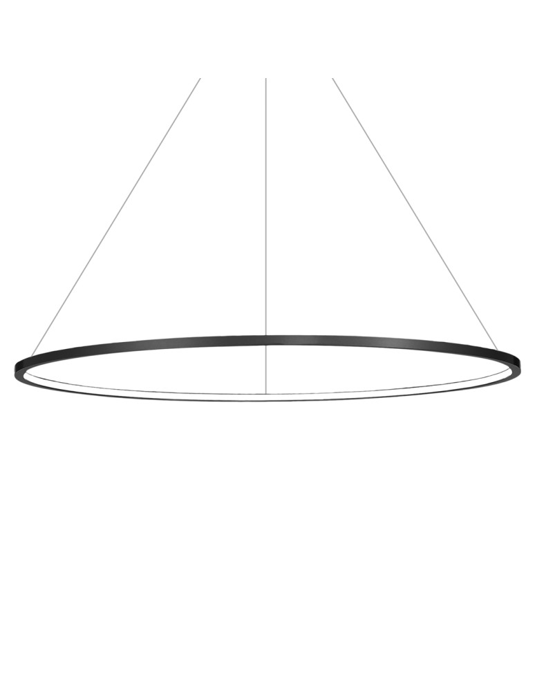 Pendant lamps circles - Milagro Saturno Black 65W LED pendant lamp ML8864 - product kolory-swiatla.pl 2