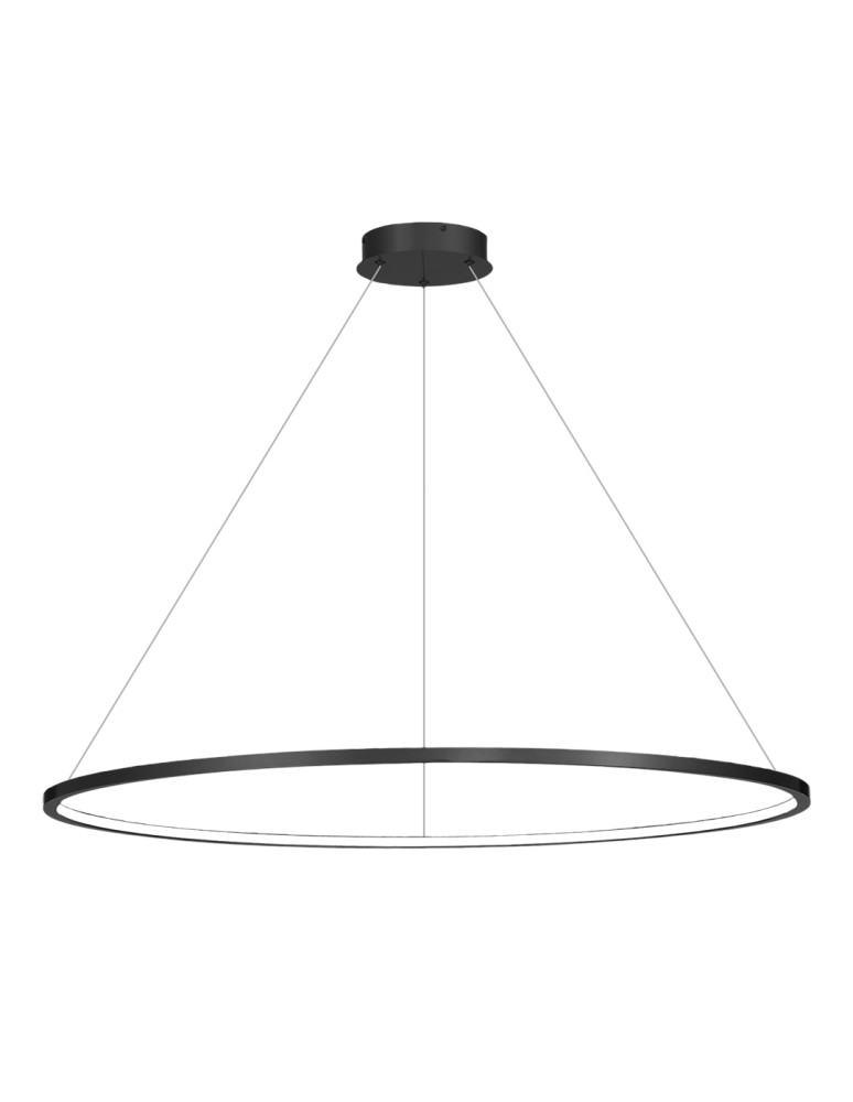 Pendant lamps circles - Milagro Saturno Black 65W LED pendant lamp ML8864 - product kolory-swiatla.pl 6