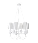 Designer pendant lamps - Step into Design QUEEN-6 pendant lamp white  - product 5