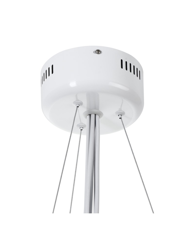 Designer pendant lamps - Step into Design QUEEN-6 pendant lamp white  - product kolory-swiatla.pl 8