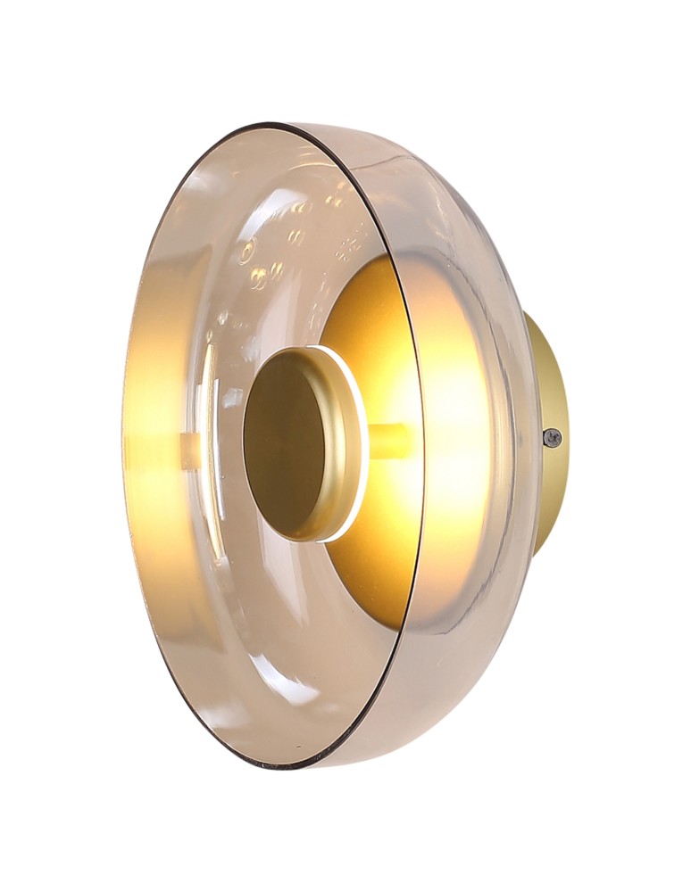 Designer wall lamps - Step into Design DISCO LED wall lamp gold 23cm.  - product kolory-swiatla.pl 4