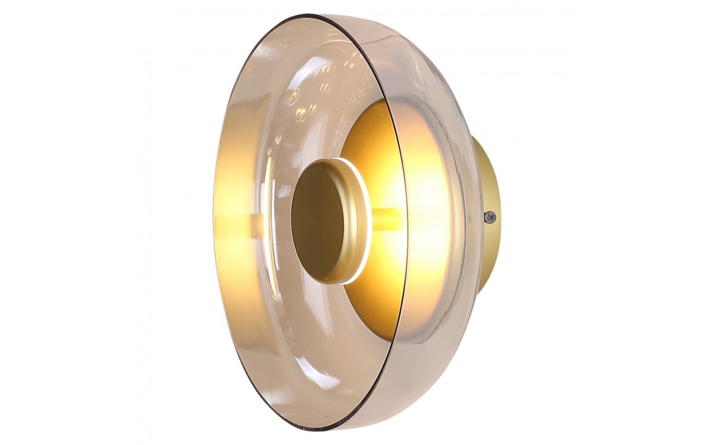 Step into Design Lampa ścienna DISCO LED złota 23cm 