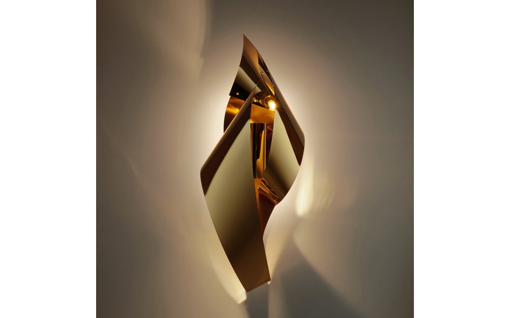 Step into Design Lampa ścienna AXEL LED złota 77cm