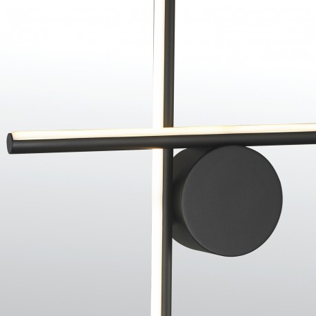 Step into Design Lampa ścienna ASTA czarna 78cm