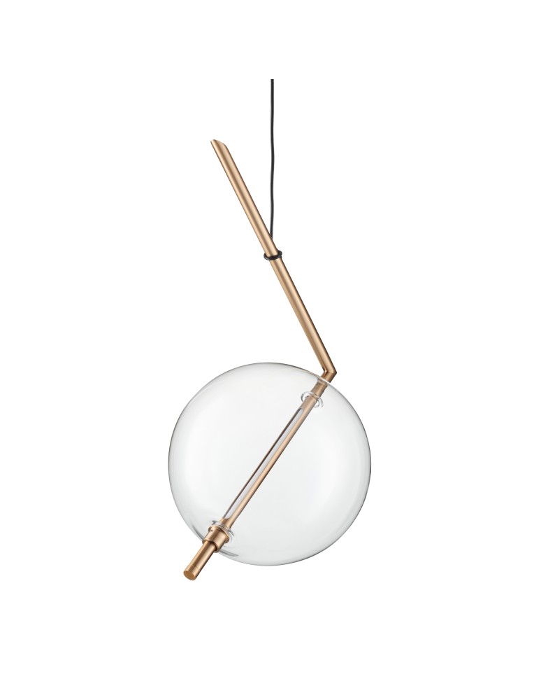 Pendant lamps spheres - Step into Design AMORE- 1 gold 24cm pendant lamp - product kolory-swiatla.pl 4