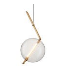 Pendant lamps spheres - Step into Design AMORE- 1 gold 24cm pendant lamp - product 5