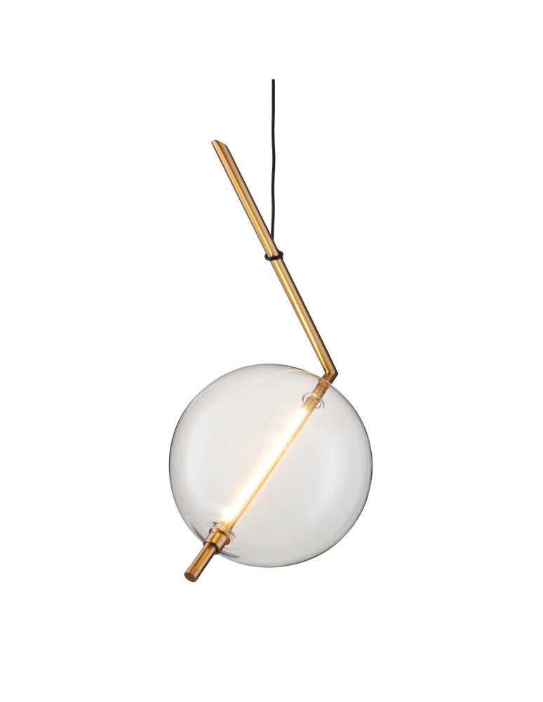 Pendant lamps spheres - Step into Design AMORE- 1 gold 24cm pendant lamp - product kolory-swiatla.pl 5