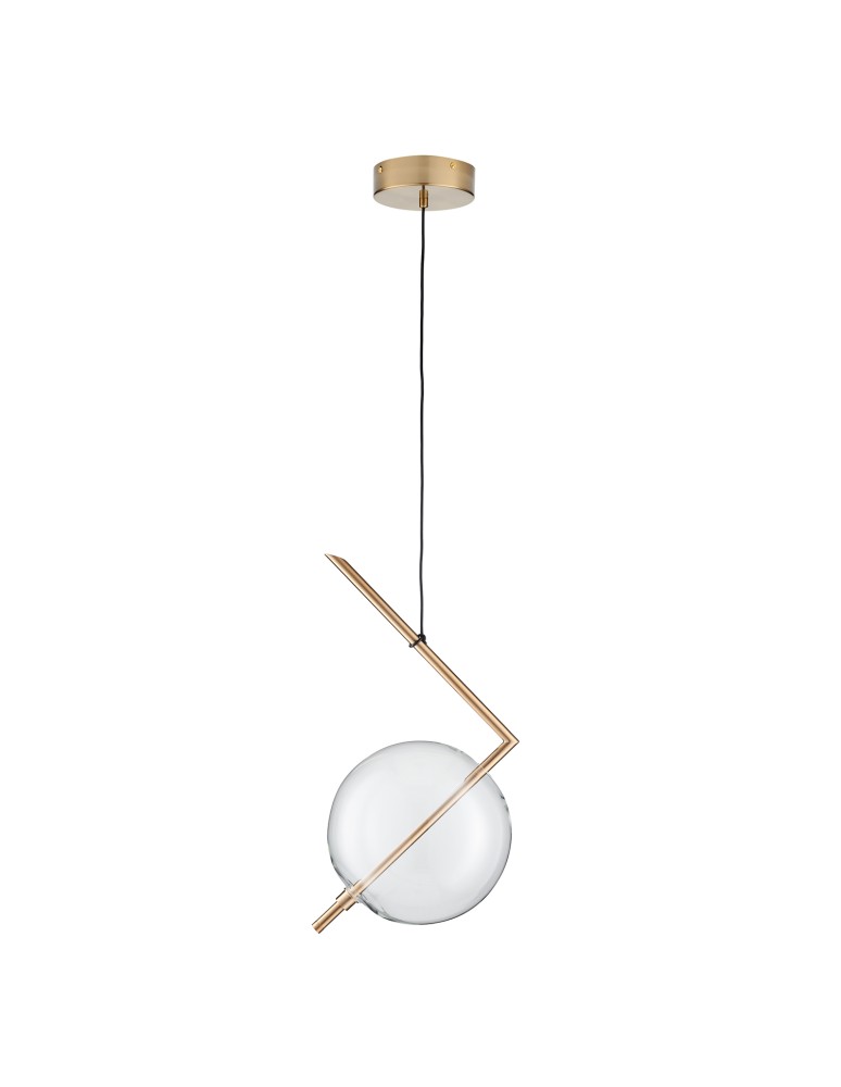 Pendant lamps spheres - Step into Design AMORE- 1 gold 24cm pendant lamp - product kolory-swiatla.pl 7