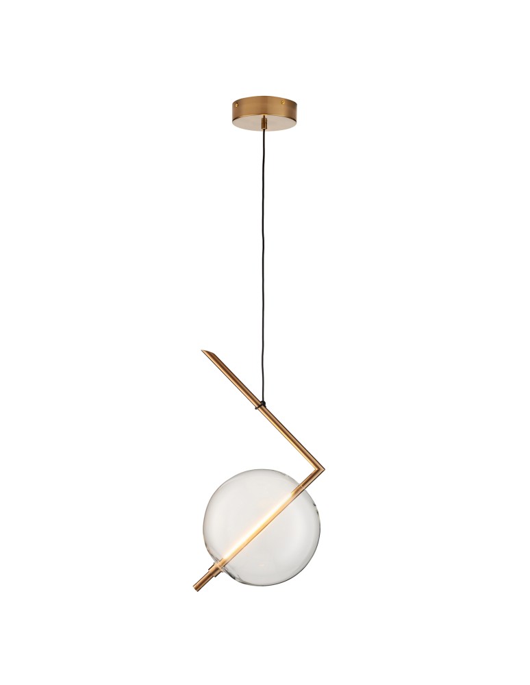 Pendant lamps spheres - Step into Design AMORE- 1 gold 24cm pendant lamp - product kolory-swiatla.pl 8