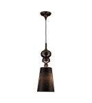Single pendant lamps - Step into Design QUEEN-1 pendant lamp black 18cm - product 2