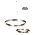 Step into Design Lampa wisząca CIRCLE 60+80 LED nikiel na 1 podsufitce