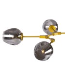 Designer pendant lamps - Step into Design MODERN ORCHID-9 gold-gray pendant lamp 150cm - product 3